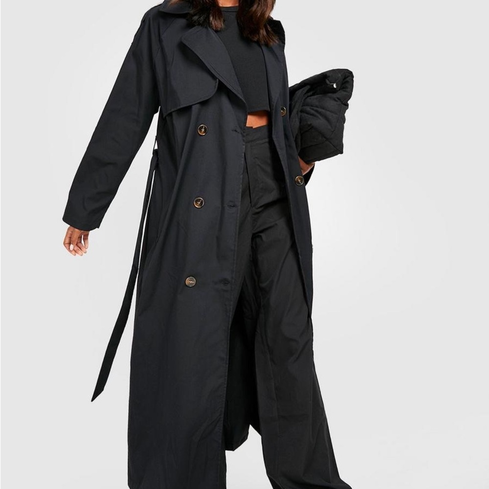 Boohoo Belted Lightweight Trench Coat